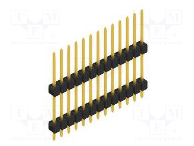 Connector: pin strips; pin header; male; PIN: 13; 2.54mm; THT; 1x13