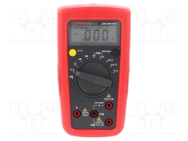 Digital multimeter; LCD; VDC: 200mV,2V,20V,200V,600V