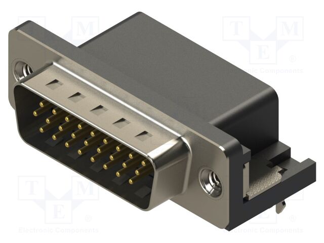 Connector: D-Sub HD; PIN: 26; socket; male; angled; THT; MHHDR
