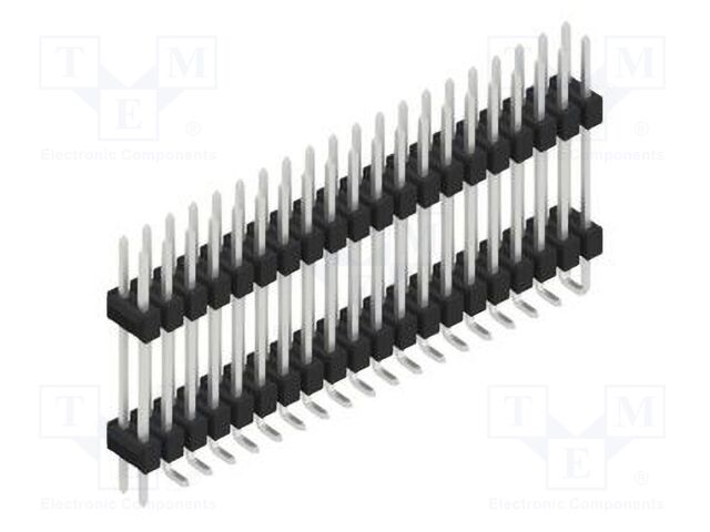 Connector: pin strips; pin header; male; PIN: 40; 2.54mm; SMT; 2x20