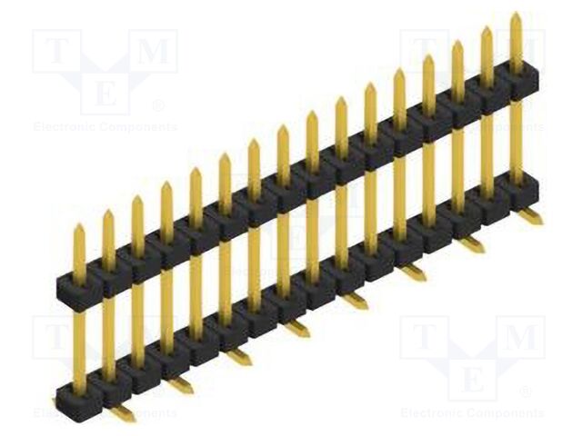 Connector: pin strips; pin header; male; PIN: 16; 2mm; SMT; 1x16
