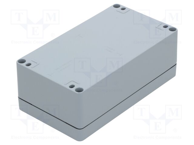 Enclosure: multipurpose; X: 125mm; Y: 222mm; Z: 81mm; EURONORD; grey