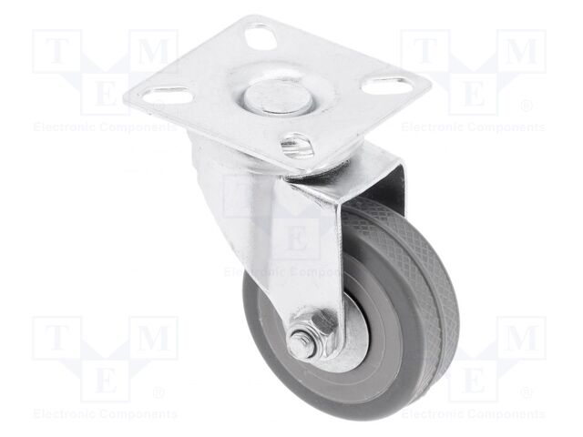 Furniture wheel; Ø: 50mm; without rest position