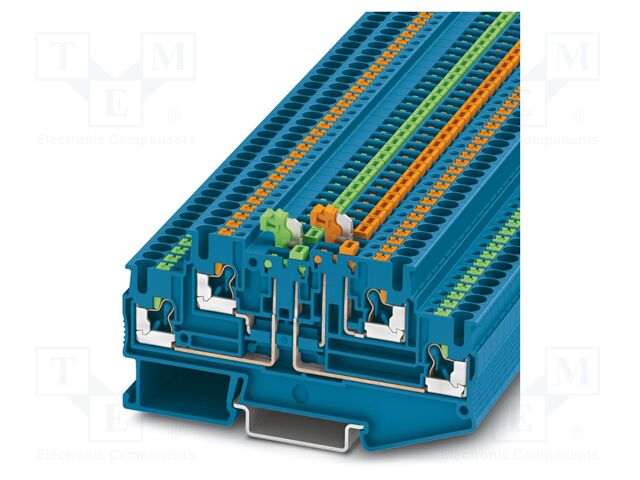 Splice terminal: rail; PA; L: 45.8mm; terminals: 4; W: 5.2mm