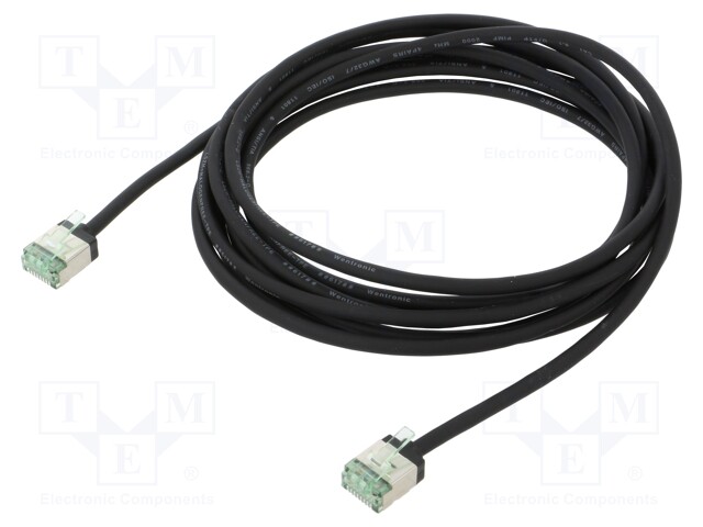 Patch cord; U/FTP; Cat 8.1; stranded; Cu; LSZH; black; 3m; 32AWG