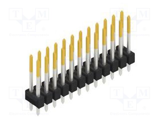 Connector: pin strips; pin header; male; PIN: 24; 2.54mm; THT; 2x12