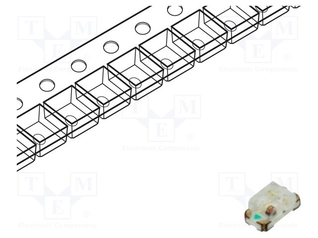 LED; SMD; 1608; RGB; 1.6x0.8x0.6mm; 120°; 1.7÷2.3/2.7÷3.3/2.7÷3.3V
