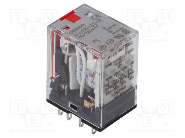 Relay: electromagnetic; 4PDT; Ucoil: 120VAC; Icontacts max: 6A