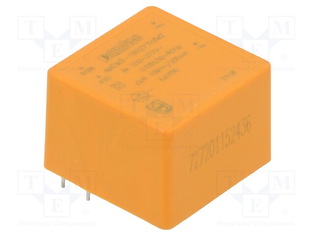 Converter: AC/DC; 3W; Uout: 15VDC; Iout: 0.2A; 79%; Mounting: PCB