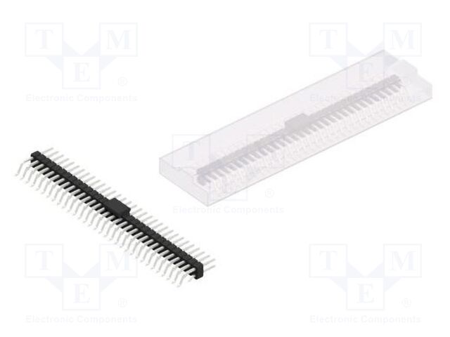 Connector: pin strips; pin header; male; PIN: 64; 2.54mm; SMT; 2x32