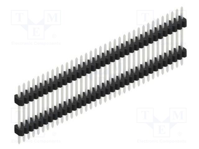 Connector: pin strips; pin header; male; PIN: 35; 1.27mm; THT; 1x35