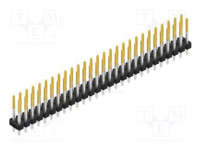 Connector: pin strips; pin header; male; PIN: 54; 2.54mm; THT; 2x27
