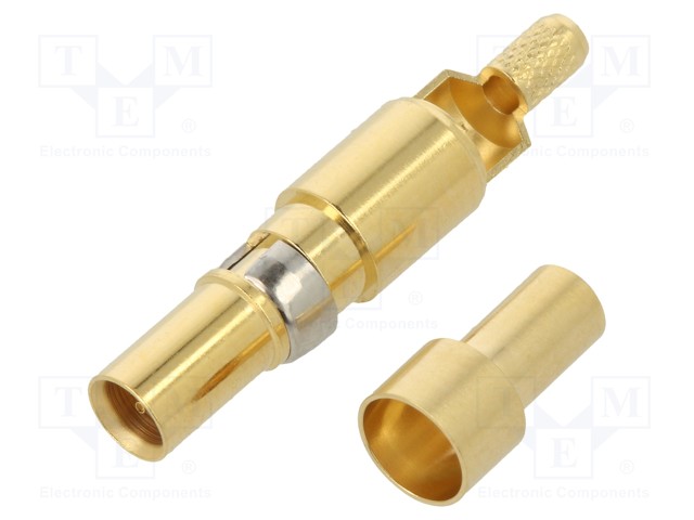 DIN-Signal coax f, solder/crimp, 75Ohm