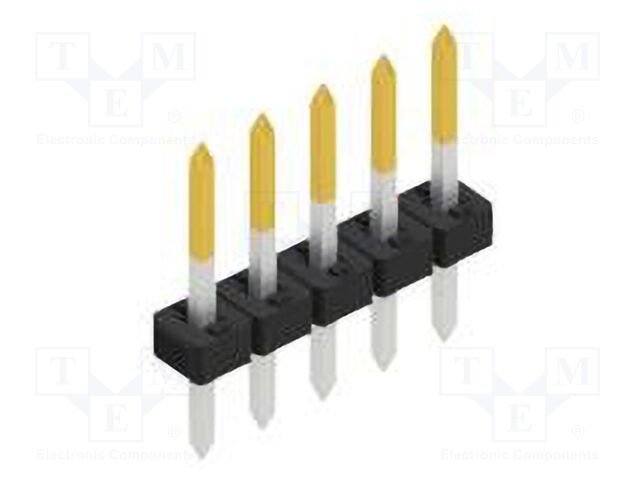 Connector: pin strips; pin header; male; PIN: 5; 2mm; THT; 1x5; 100V