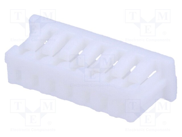 Plug; wire-board; female; 1.25mm; PIN: 7; w/o contacts; for cable