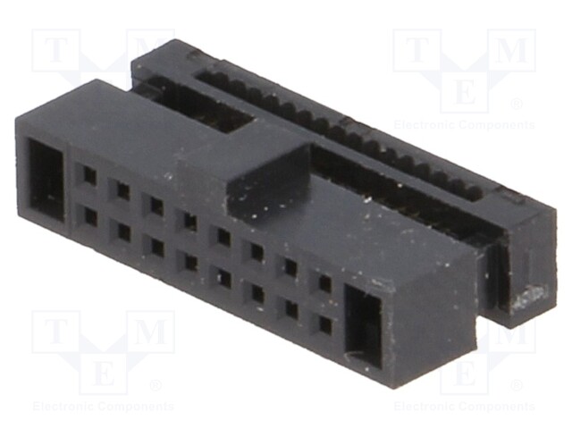 Plug; IDC; female; PIN: 16; IDC; for ribbon cable; 0.635mm