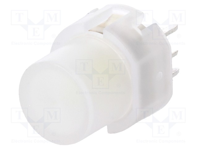 Switch: keypad; Pos: 2; SPST-NO; 0.01A/35VDC; colourless; white