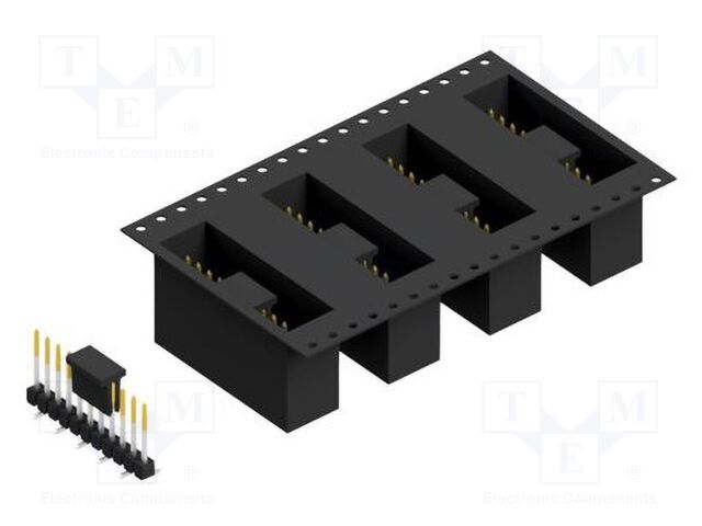 Connector: pin strips; pin header; male; PIN: 11; 2.54mm; SMT; 1x11