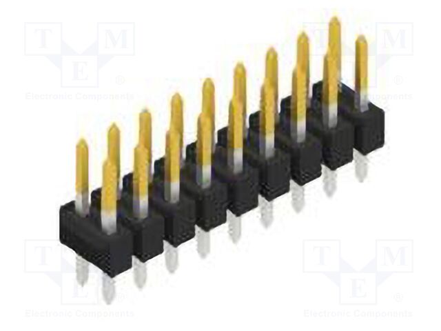 Connector: pin strips; pin header; male; PIN: 18; 2.54mm; THT; 2x9