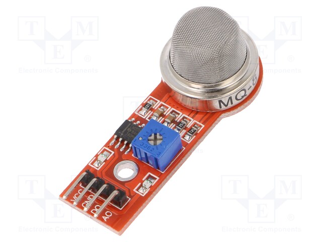 Sensor: gas level; 5VDC; MQ-8; hydrogen (H2)