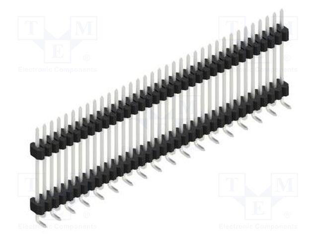 Connector: pin strips; pin header; male; PIN: 35; 1.27mm; SMT; 1x35