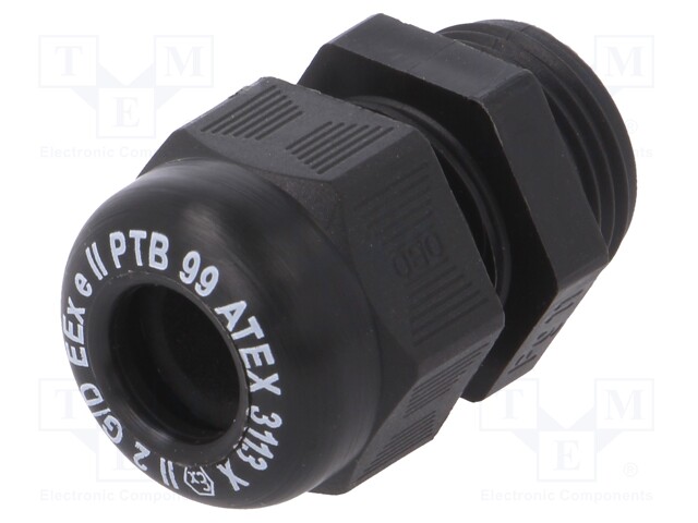 Cable gland; with thread PG; PG11; IP68; Mat: polyamide; black