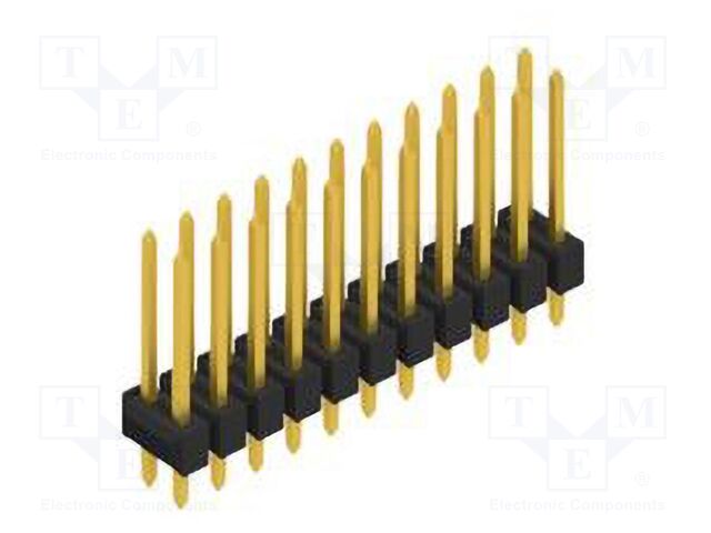 Connector: pin strips; pin header; male; PIN: 22; 2.54mm; THT; 2x11