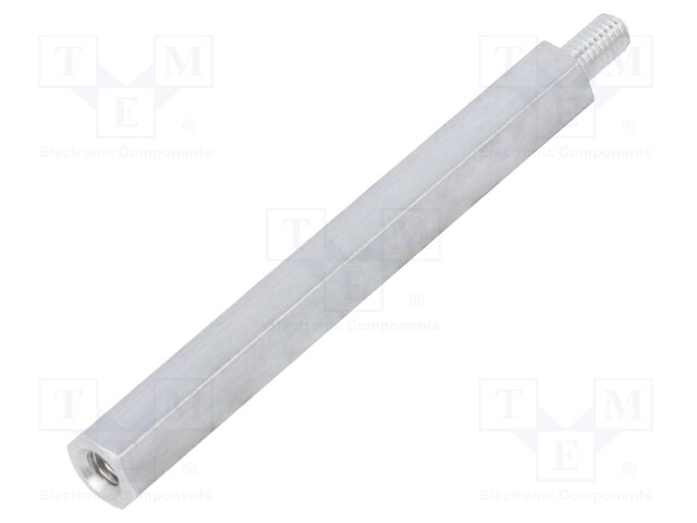 Screwed spacer sleeve; Int.thread: M4; 60mm; Ext.thread: M4