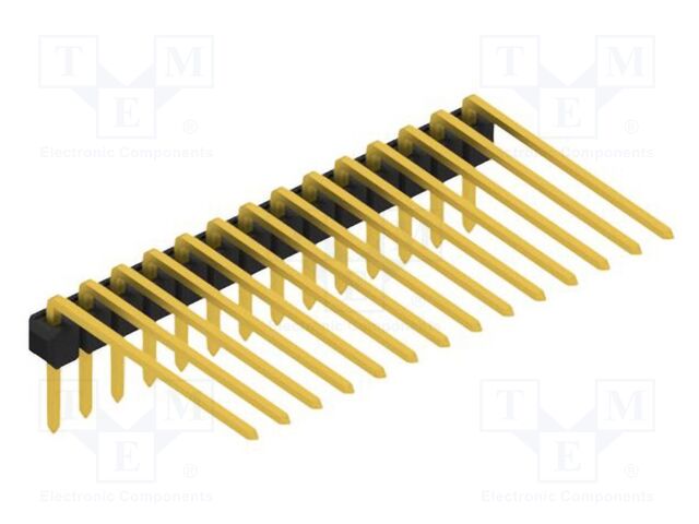 Connector: pin strips; pin header; male; PIN: 14; 2.54mm; THT; 1x14