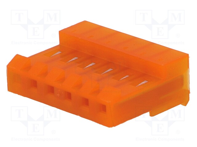 Plug; wire-board; female; MTA-156; 3.96mm; PIN: 6; IDC; for cable