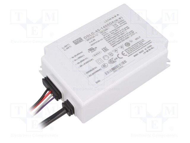 Power supply: switched-mode; Communication: DALI; LED; 44.8W; IP67