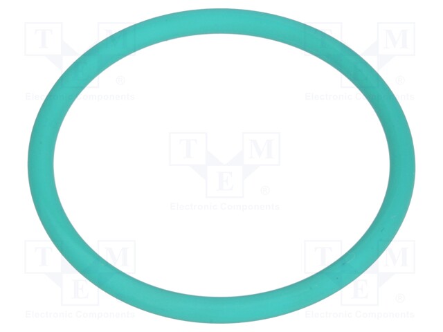 O-ring gasket; FPM; D: 2mm; Øint: 26mm; PG21; green; -40÷200°C
