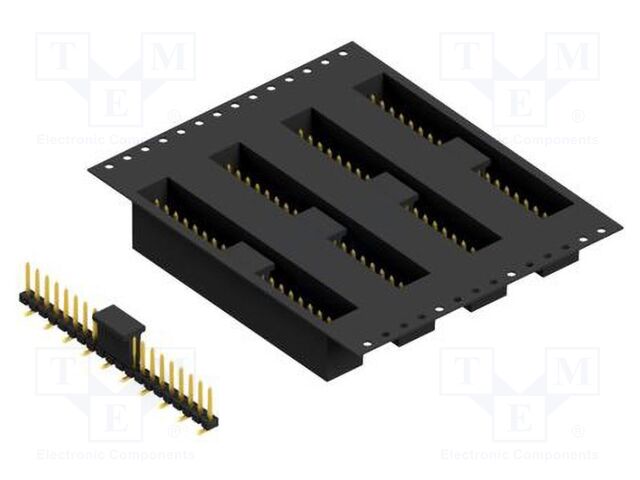 Connector: pin strips; pin header; male; PIN: 20; 2.54mm; SMT; 1x20