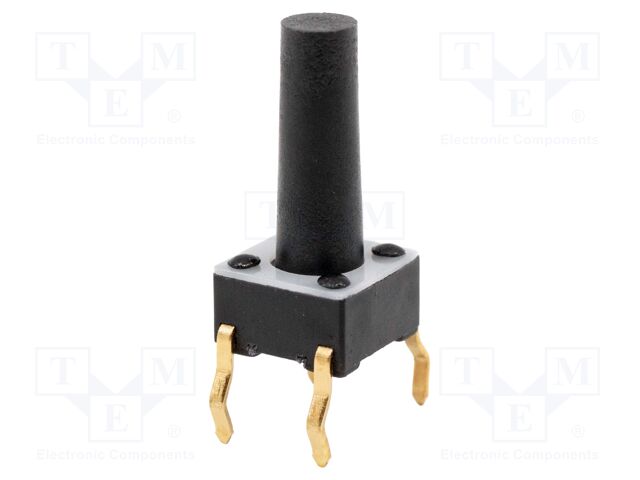 TACT SW, SPST-NO-DB, 0.05A, 50V, SOLDER