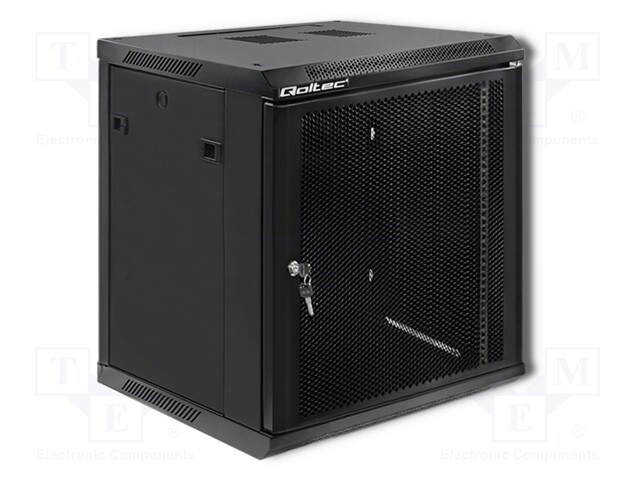 Enclosure: 19" standard; Standard: 19"; 12U; black; Y: 600mm