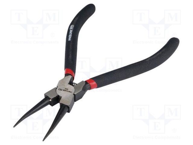Pliers; for circlip; internal; Pliers len: 180mm; straight; HD