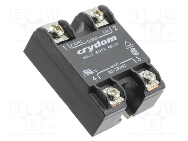 Relay: solid state; Ucntrl: 90÷280VAC; 25A; 24÷280VAC; -40÷80°C