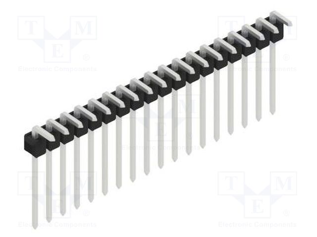 Connector: pin strips; pin header; male; PIN: 18; 2.54mm; THT; 1x18