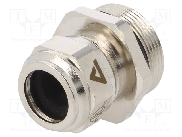 Cable gland; M32; IP68; Mat: brass; Body plating: nickel