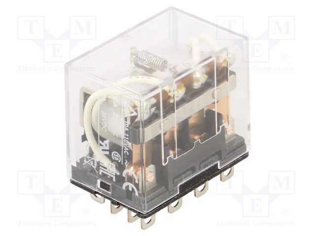 Relay: electromagnetic; 4PDT; Ucoil: 230VAC; Icontacts max: 10A