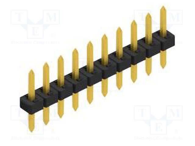 Connector: pin strips; pin header; male; PIN: 10; 2mm; THT; 1x10