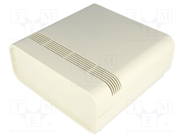 Enclosure: with panel; DESKONE; X: 155mm; Y: 155mm; Z: 61mm; ABS; grey