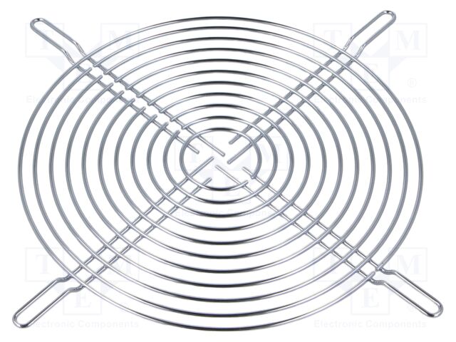 Guard; nickel plated steel; 150x150mm; screws