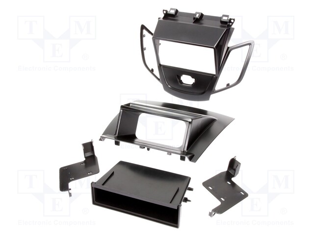 Radio mounting frame; Ford; 2 DIN; black