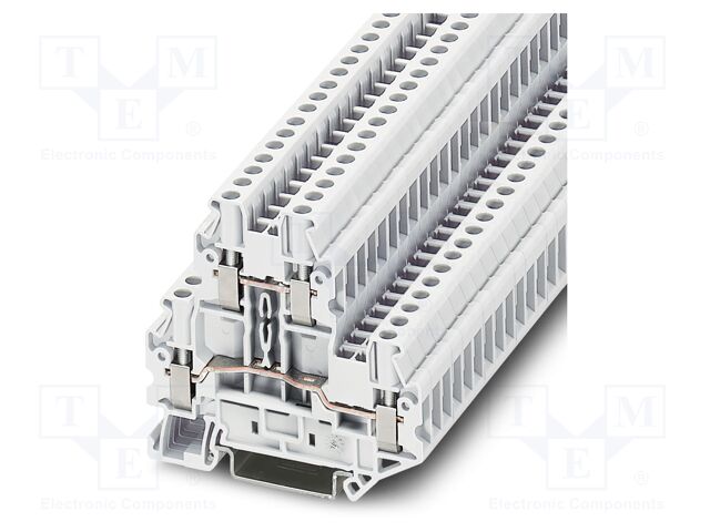 Splice terminal: rail; UT; PA; L: 64.4mm; terminals: 4; W: 5.2mm