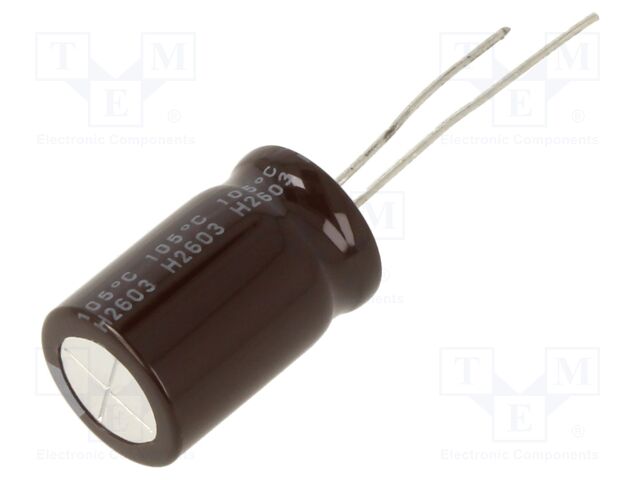 Capacitor: electrolytic; THT; 10uF; 500VDC; Ø12.5x20mm; ±20%; 1Ω