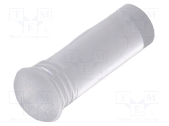 Fiber for LED; Ø3.2mm; L: 8.3mm; round; Front: convex; straight