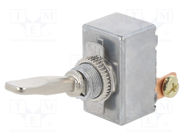 Switch: toggle; Pos: 2; SPST; OFF-ON; 50A/12VDC; Leads: screw; 50mΩ