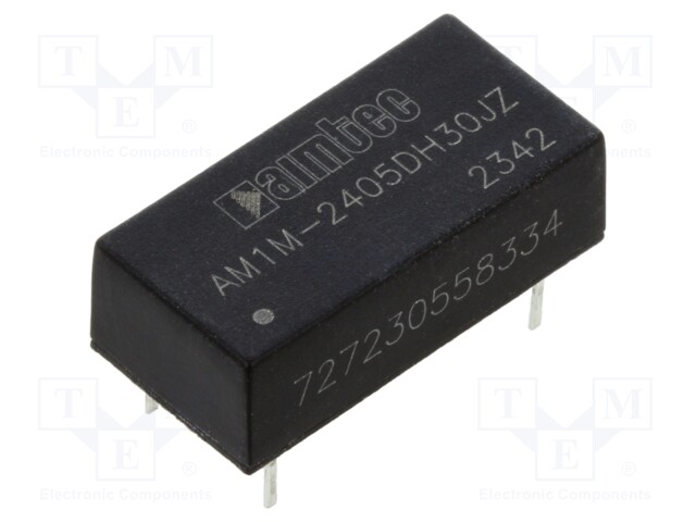 Converter: DC/DC; 1W; Uin: 21.6÷26.4V; Uout: -5VDC; Uout2: 5VDC; 2.4g