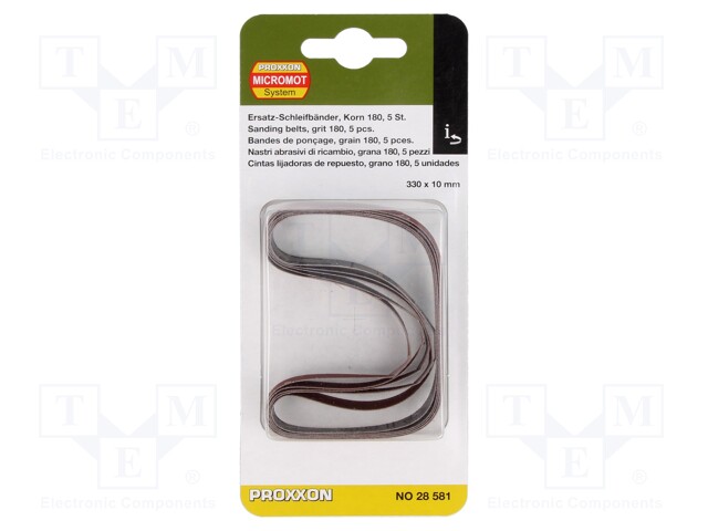 Endless sanding belt; 5pcs; Granularity: 120